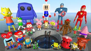 WATER FUNNEL VS ALL 3D SANIC CLONES MEMES NEXTBOT FAMILY in Garry's Mod