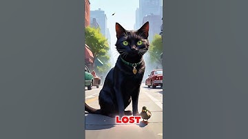 The hero cat saves the little duck