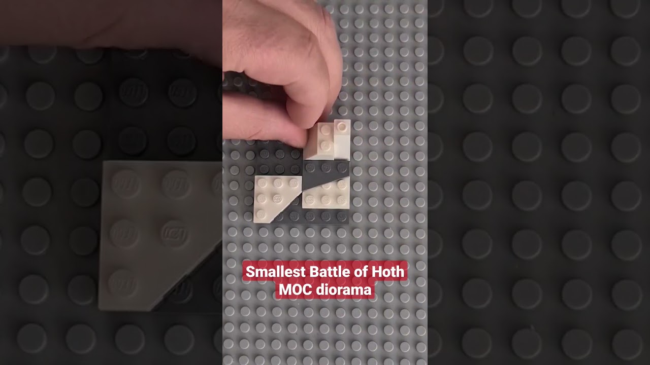 This is small MOC diorama of LEGO Star Wars Battle of Hoth 