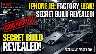 The Secret of iPhone 18 Mega Factory Leaks Apple Tried to Ban!