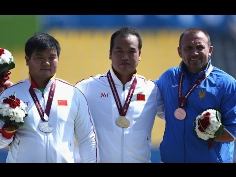Men's discus F46 | Victory Ceremony |  2015 IPC Athletics World Championships Doha