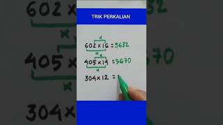 Trik cepat perkalian #matematika #trikperkalian