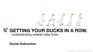 SQLug.se - Daniel Hutmacher: Getting your ducks in a row