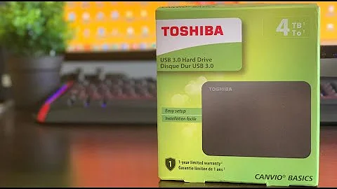 Como configurar um disco externo?