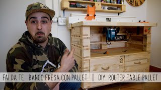 🏚 FAI DA TE 🛠 BANCO FRESA CON PALLET | DIY ROUTER TABLE PALLET 💣
