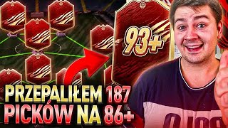 CO ZA TRAF!! PRZEPALIŁEM 187 CZERWONYCH PICKÓW NA 86+! FIFA 21 ULTIMATE TEAM