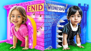 Wednesday Baik VS Enid Buruk! Perombakan Ekstrim Rumah Kecil!