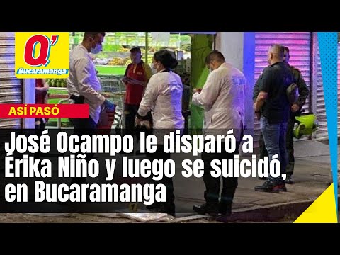 José Ocampo le disparó a Érika Niño y luego se suicidó, en el Centro de Bucaramanga