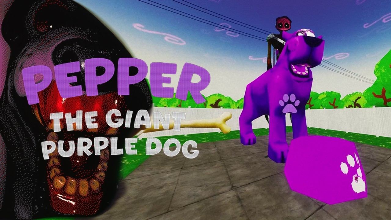 Feeding A Giant Purple Dog Named Pepper... | Pepper the Giant Purple Dog Gameplay