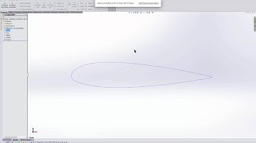Cessna 425 Solidworks Tutorial, Airfoil Creation