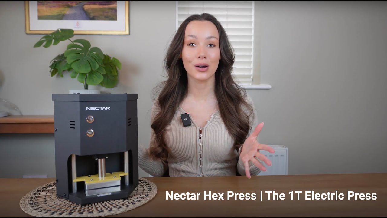 Introducing the Nectar Hex 1.5T Electric Rosin Press: Unlocking the Power of Solventless Extraction!
