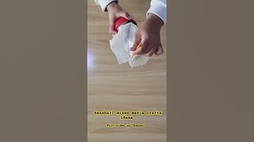 Seashell mixed media crafts ideas #mixedmedia #homedecor #seashellcraft