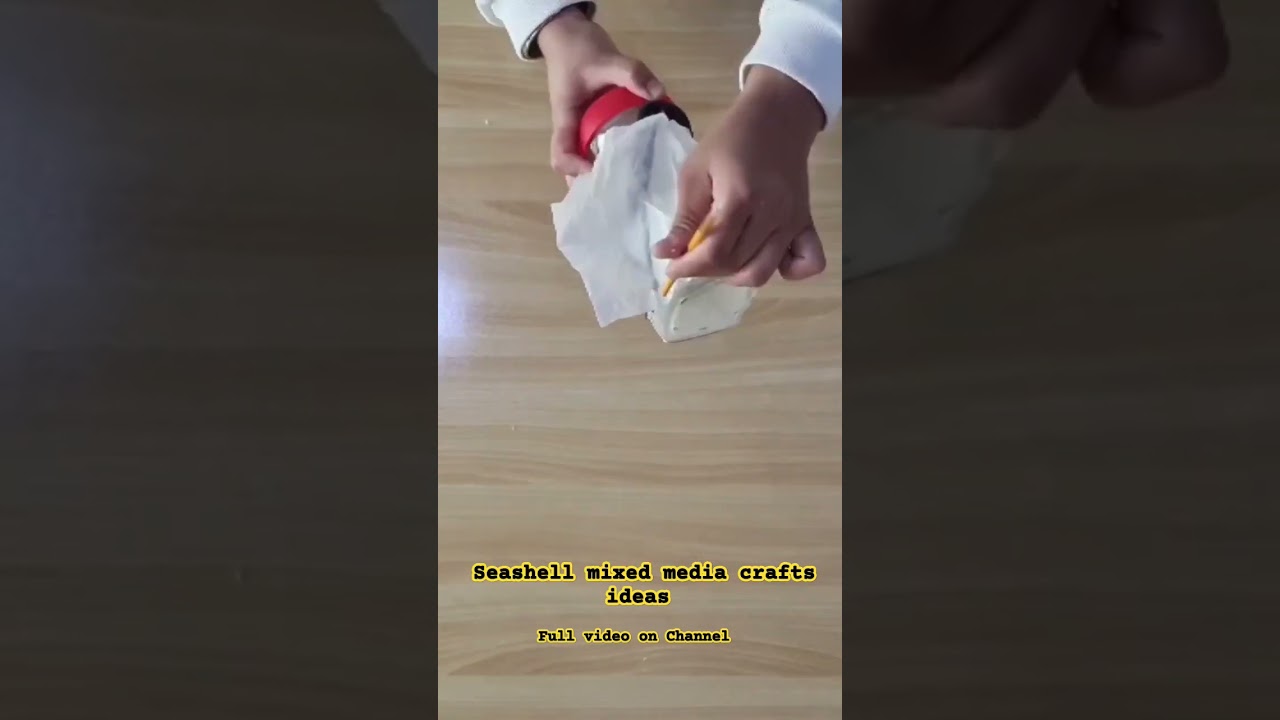 Seashell mixed media crafts ideas 