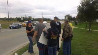 HEB Security Trying to get us to move