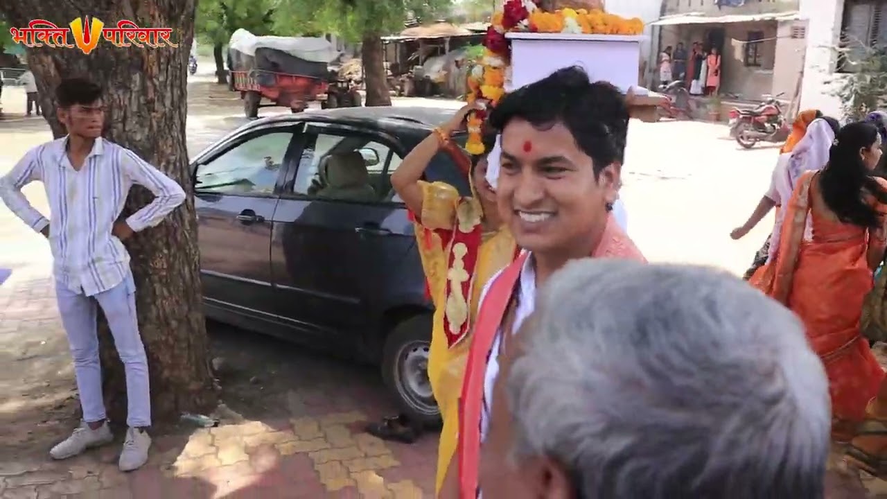 मिरवणुक,शोभायात्रा श्रीमद्भावत कथा मामा का मोहिदा जिला नंदुरबार महाराष्ट्र। 