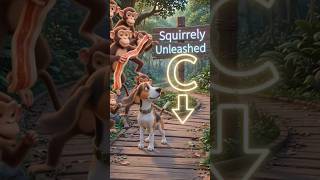 Squirrely Coonhound Unleashed: The Letter C! (Can he sniff out D?) #shorts