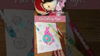 ♥ Free kawaii bunny coloring page with coupon code! FREECOLOR ♥ ♥ Free kawaii bunny coloring page with coupon code! FREECOLOR ♥