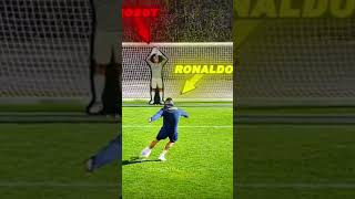 Ronaldo vs Robot penalty Challenge 🔥 #football #soccer