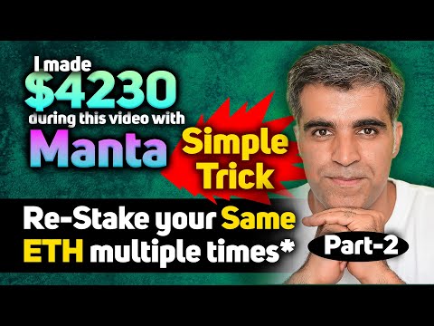 How To Multiply Manta Staking With SAME ETH Manta New Paradigm ETH Staking Guide Crypto1O1 