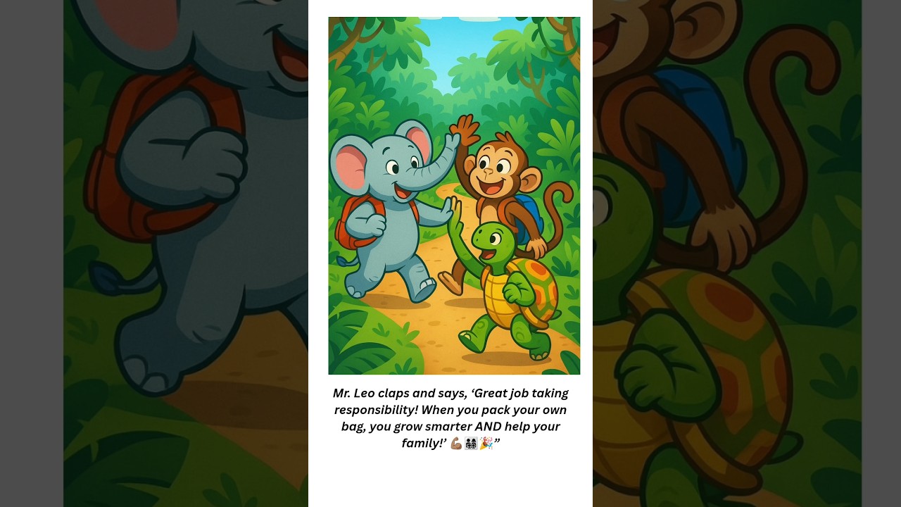 "Pack Your Own Bag | Mr. Leo’s Jungle Class🦁| Teach Kids Responsibility & Independence 