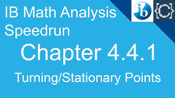 Chapter 4.4.1 | Turning (Stationary) Points | CodingBytes IB Math Analysis Speedrun