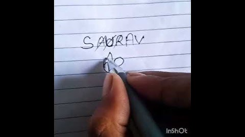 saurav name logo || #shorts #art #logo