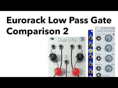 Eurorack Low Pass Gate comparison - session 2 - additional modules