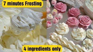 Smooth and Silky Buttercream | American buttercream | 7 minutes frosting | Bake N Roll