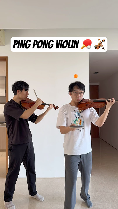 Ping pong violin!! 🏓 🎻