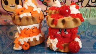Air dry foam clay pie s'mores cutie craft/ beginner friendly tutorial
