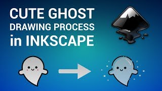 Inkscape Design Process: Cute Ghost ( Vector Speed Drawing)
