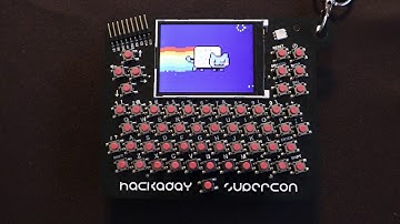 Nyan Cat on 2018 Hackaday Superconference Badge
