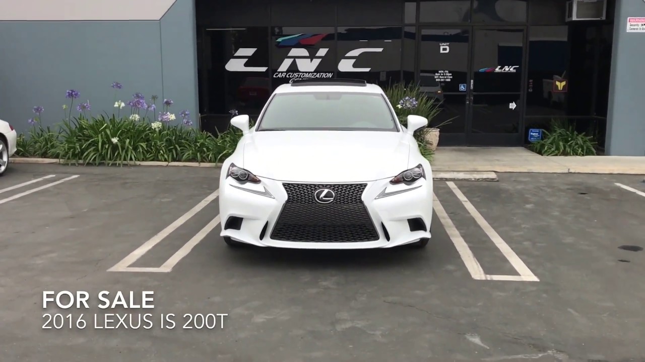 For Sale 2016 LEXUS IS 200T from auto insurance auction