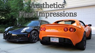 Lotus Elise vs Alfa Romeo 4C Aesthetics First Impressions