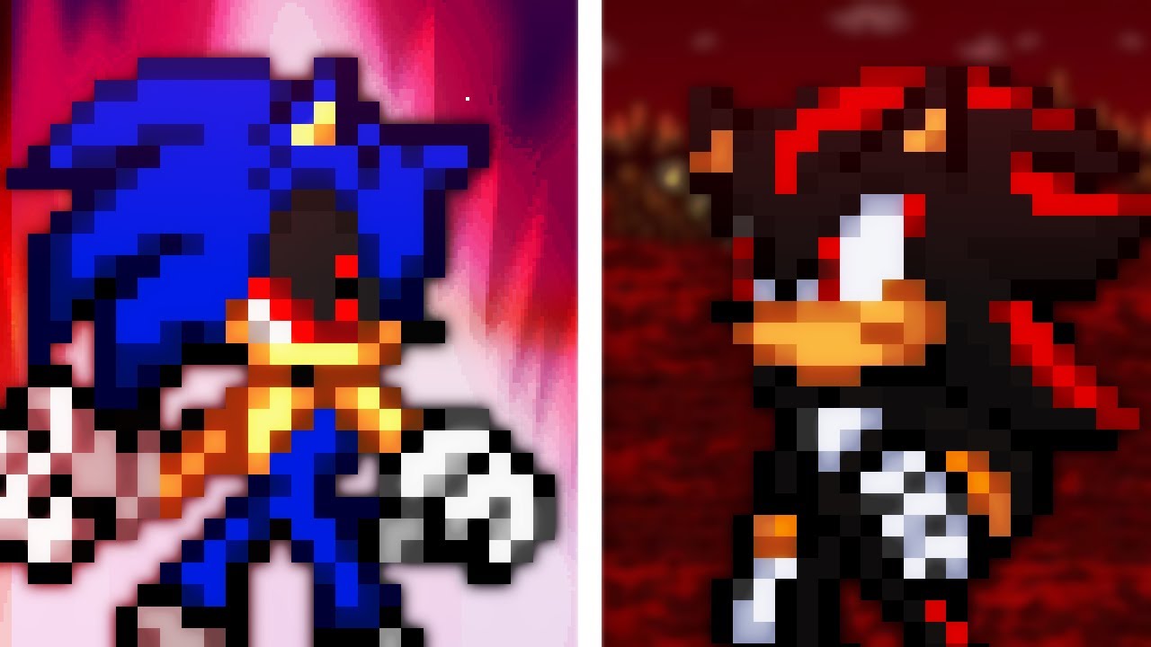 Sonic.exe vs Shadow (Animated by Strider Kitsu)
