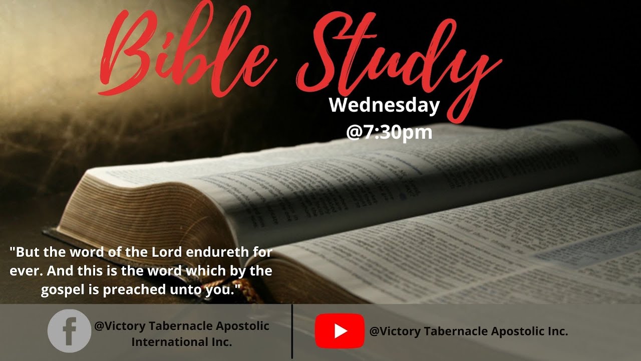 Wednesday Night Bible Study | Bishop Wayne Williams | Discovering my ...