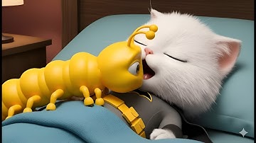 😲OMG! Super Kitten in Big Trouble After Eating Big Magic Bug 🐛😲💥#trending