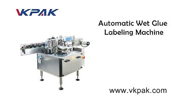 Automatic Cold Glue Metal Can Wrap Around Labeling Machine