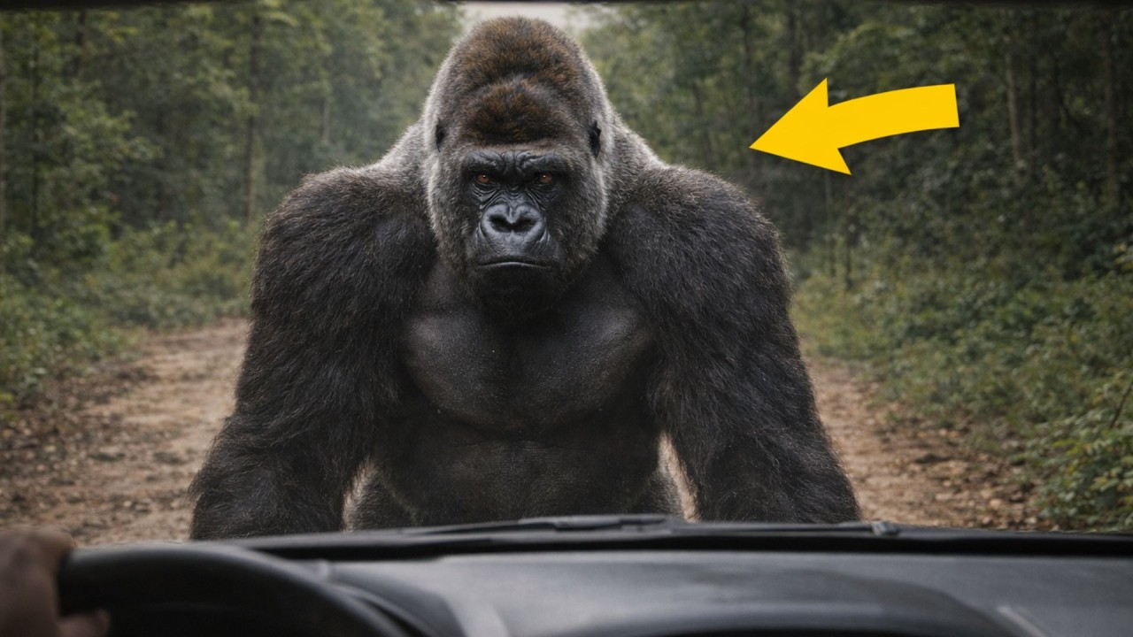 Wild Gorillas Surrounded Our Jeep… Then We Realized Why