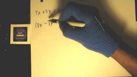 Adding & Subtracting Variables