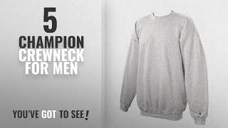 Top 10 Champion Crewneck [2018 ]: Champion Adult 50/50 Crewneck Sweatshirt, Ash - Size Medium