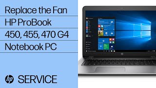 Replace The Fan Hp Probook 450 455 470 G4 Notebook Pc Hp