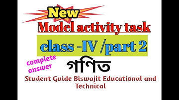 MODEL ACTIVITY TASK MATHEMATIC CLASS IV // Part 2 // Complete Answer