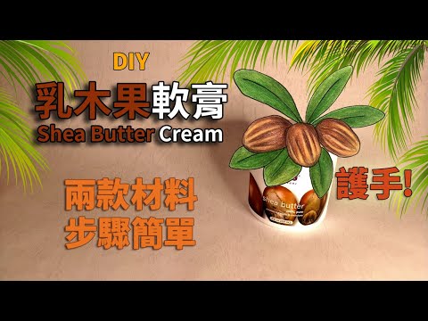 DIY 乳木果潤膚膏｜乳木果油為何總是太硬？簡單一招做成凡士林質地的滋潤軟膏