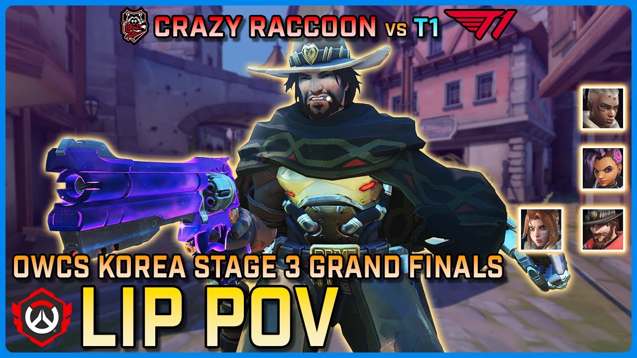 Lip ] KING of Hitscan | Crazy Raccoon vs T1 | OWCS Korea Stage 3