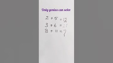 only genius can solve,Try if you are a genius #maths #mathlogic #mathtricks #mathhacks #mathematics