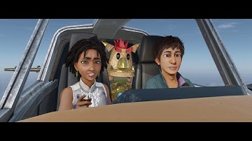 Knack 2 - Chapter 8-1 Island Explorers: Lucas & Ava Talk "Feelings" Island Arrival Cutscene PS4 Pro