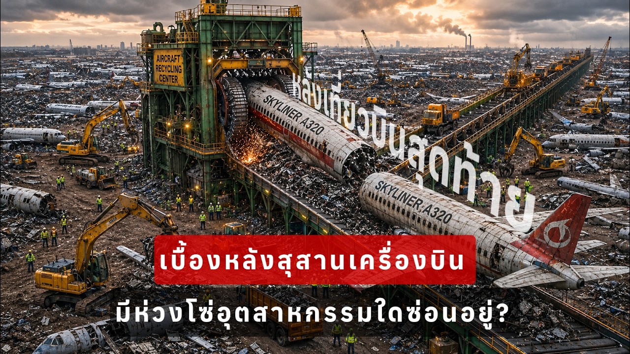 ชิ้นส่วนเครื่องบินหลายล้านชิ้นถูกนำไปรีไซเคิลอย่างไร?