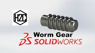 Worm gear || Solidworks Tutorial