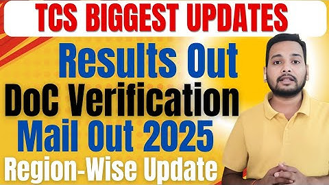 Good News: TCS Results Out 🔥| Offer Letter Update | Documents Verification Mail Update | Ignite Role